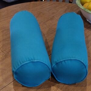 Teal Bolster Throw Pillows - Home Accents